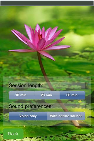 deeprelaxation-yoga-nidra-iOS screenshot - 2_yoganidra-deep-relaxation_settings