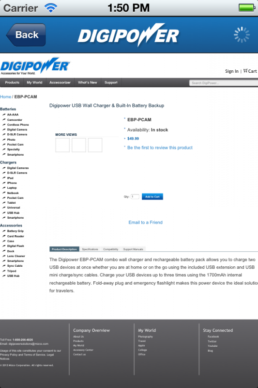 digipower-accessorizer-iOS screenshot - 6_digipower-iphone_product-details
